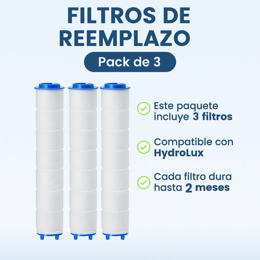Pack 3 filtros Cabezal Ducha Multifunción